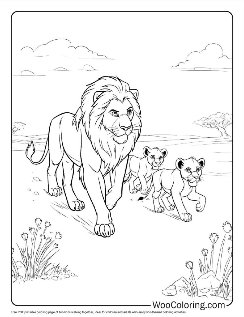 100 Lion coloring pages Free PDF To Print - 5