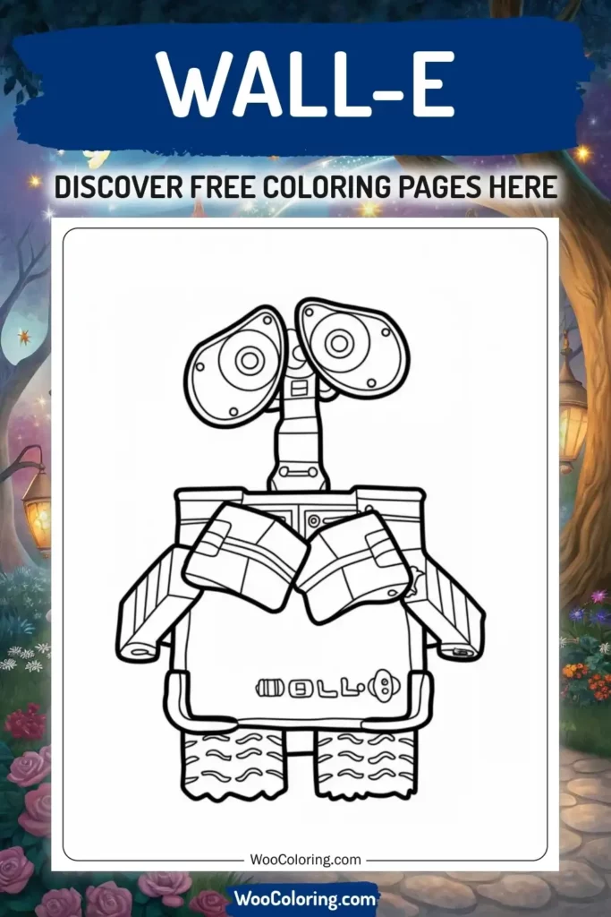 Wall-E coloring pages designs from Disney