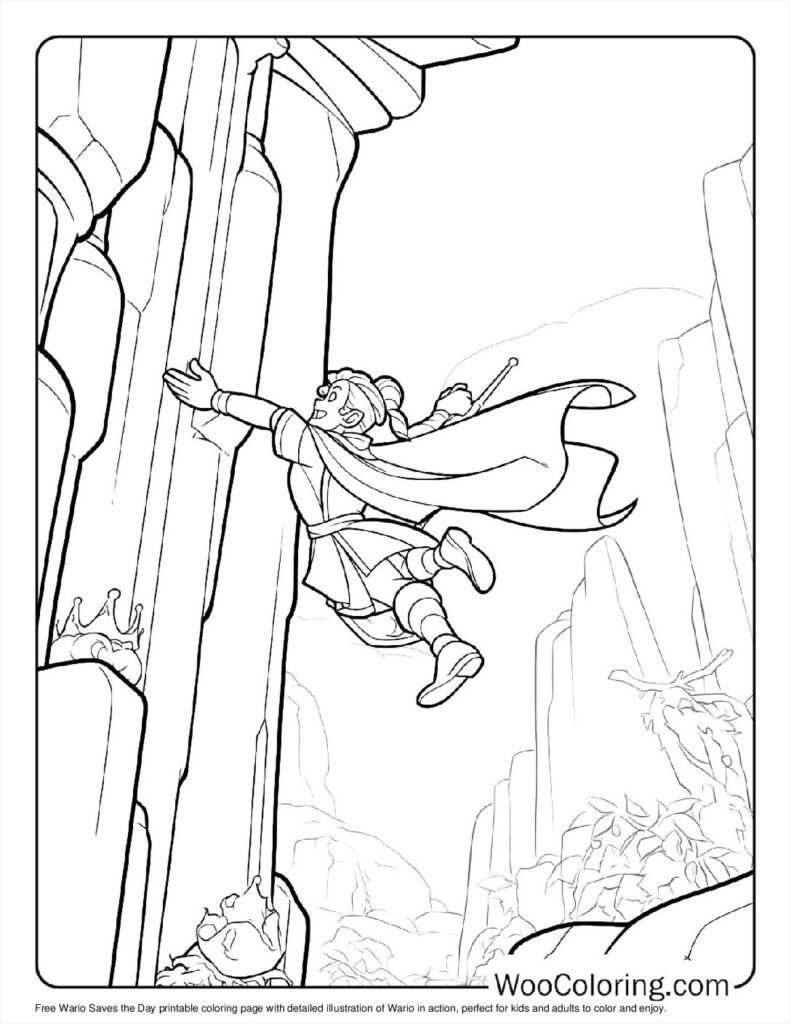 100  Wario coloring pages  Free PDF To Print  - 96