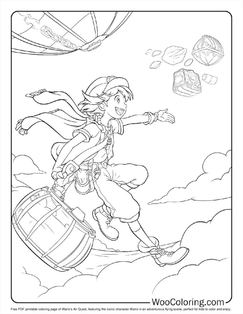 100  Wario coloring pages  Free PDF To Print  - 99