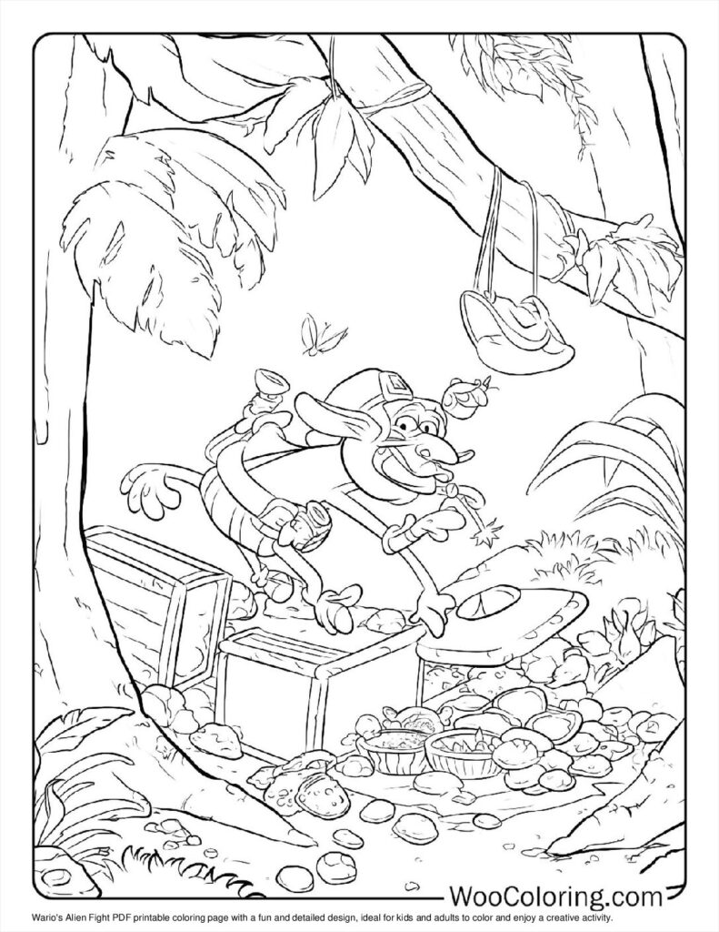 100  Wario coloring pages  Free PDF To Print  - 27