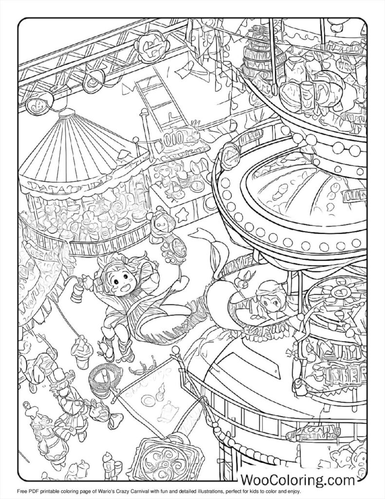 100  Wario coloring pages  Free PDF To Print  - 14