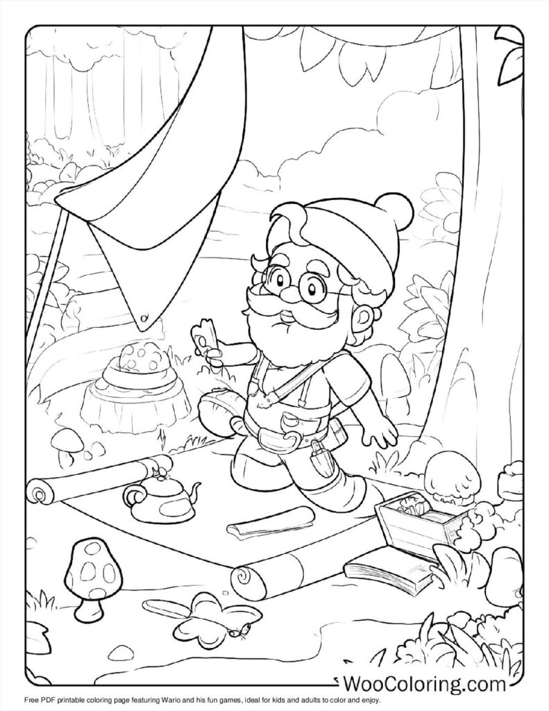 100  Wario coloring pages  Free PDF To Print  - 37