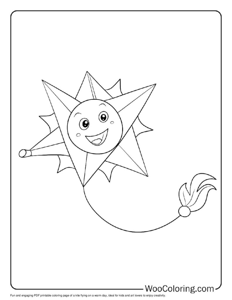 100  Kite coloring pages  Free PDF To Print  - 34