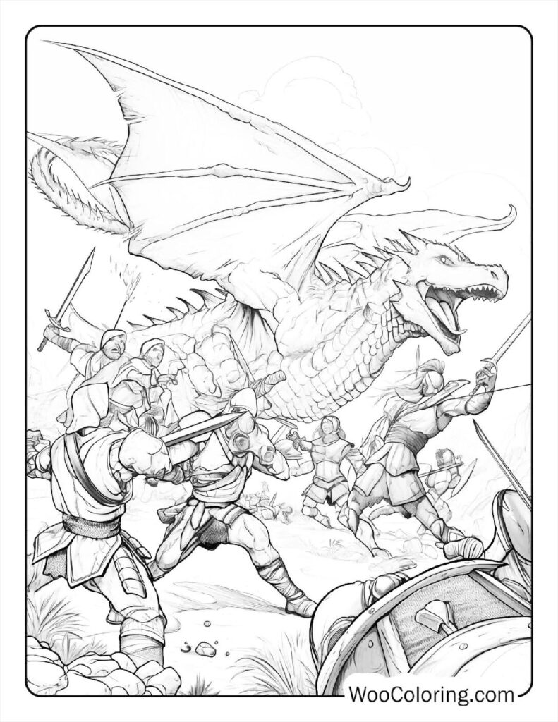 100 Dungeons Dragons coloring pages Free PDF To Print - 8