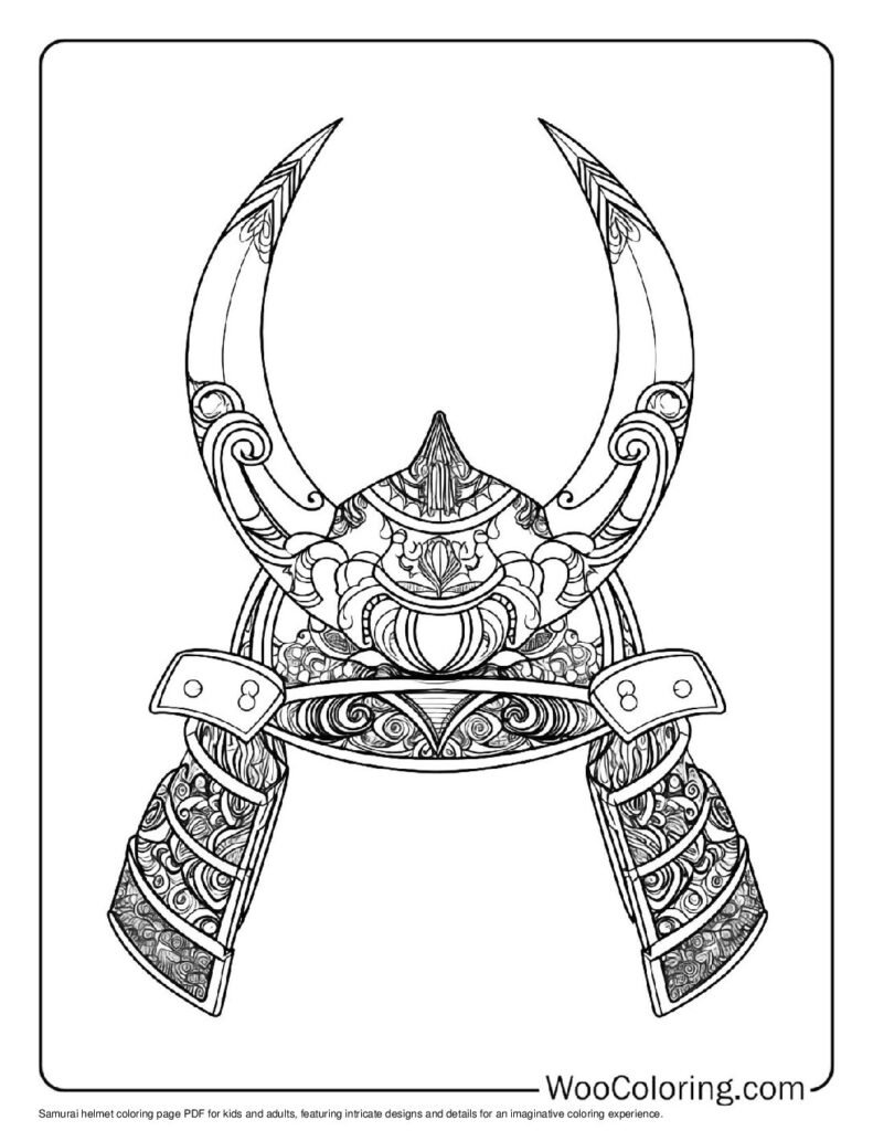 100  Samurai coloring pages  Free PDF To Print  - 5