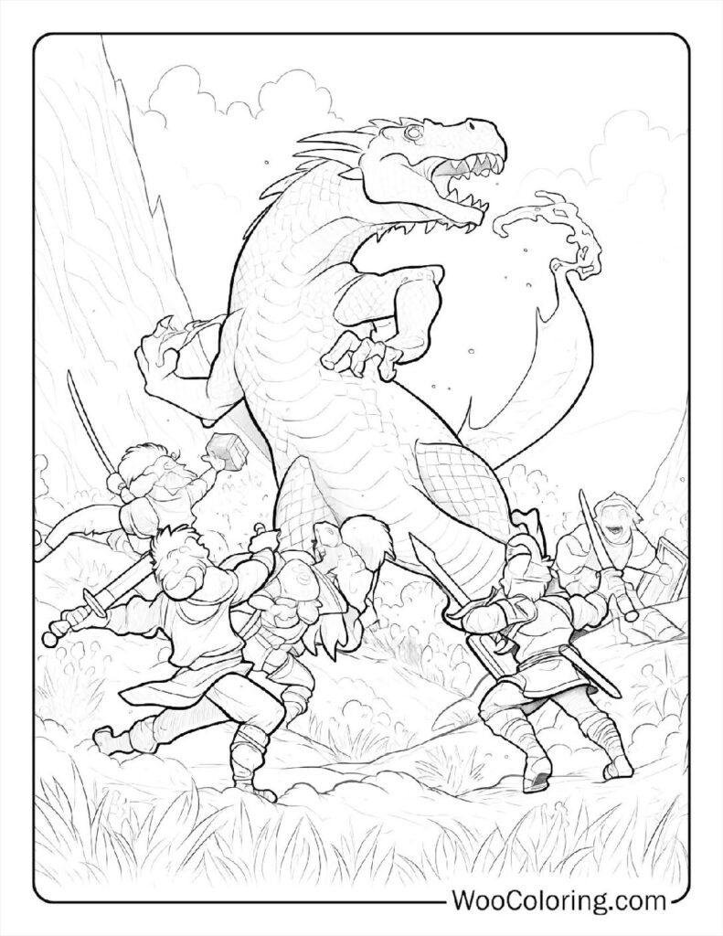 100 Dungeons Dragons coloring pages Free PDF To Print - 18