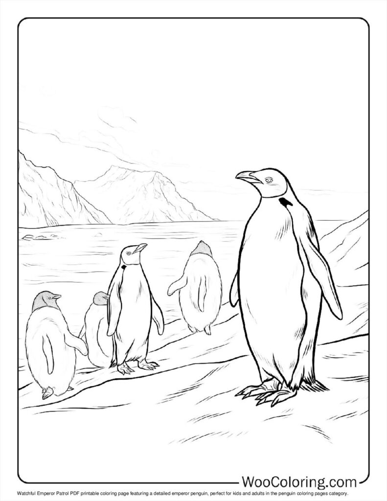 100  Penguin coloring pages  Free PDF To Print  - 3
