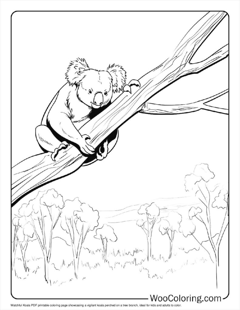 100  Koala coloring pages  Free PDF To Print  - 77