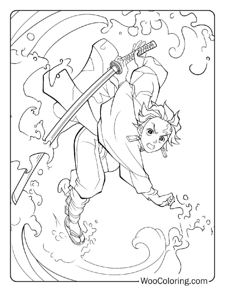 100  Demon Slayer coloring pages  Free PDF To Print  - 66