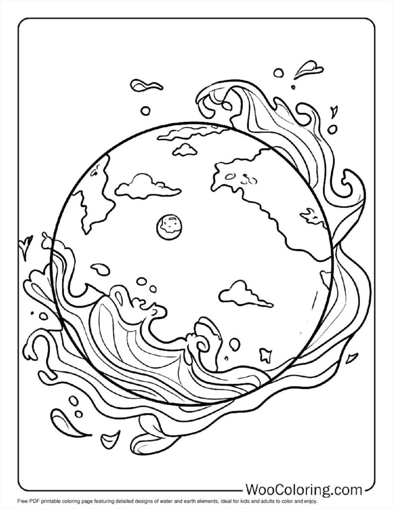 100  Earth coloring pages  Free PDF To Print  - 36