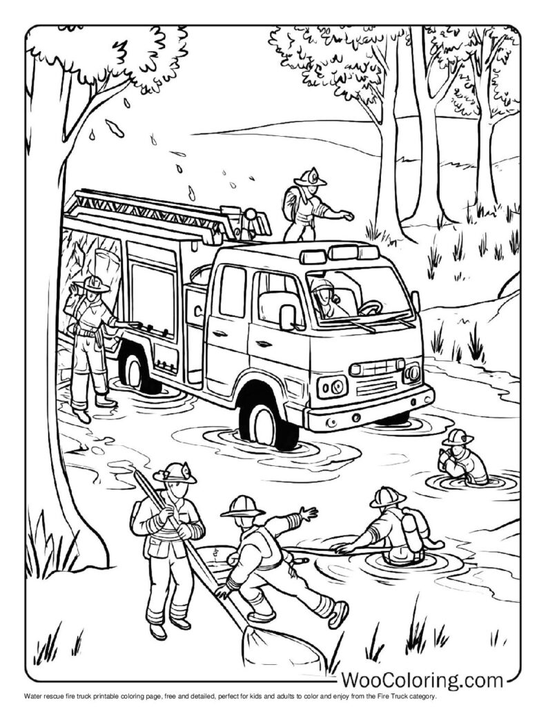 100  Fire Truck coloring pages  Free PDF To Print  - 40