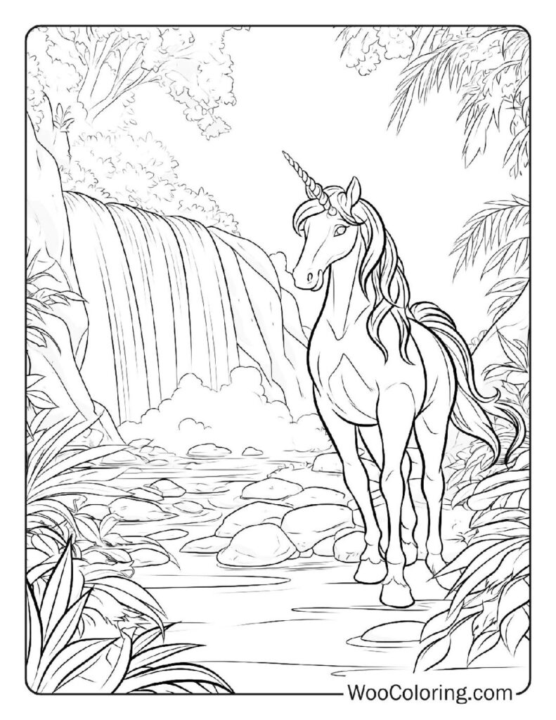 100 Unicorn coloring pages Free PDF To Print - 55