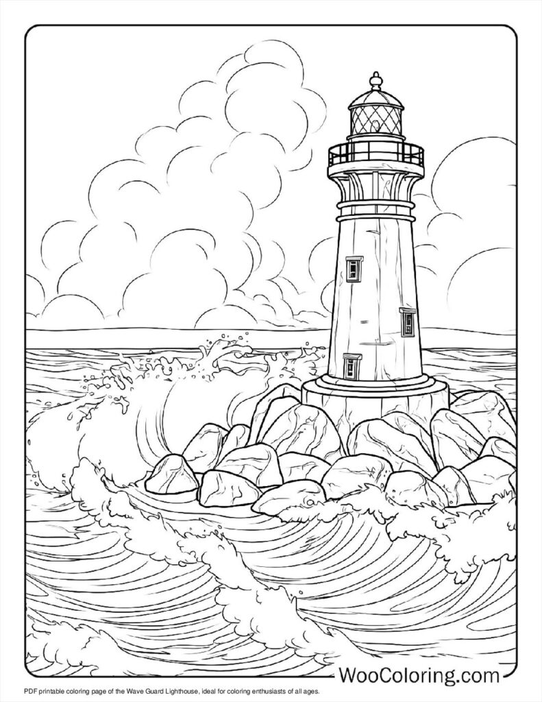 100 Lighthouse coloring pages Free PDF To Print - 82
