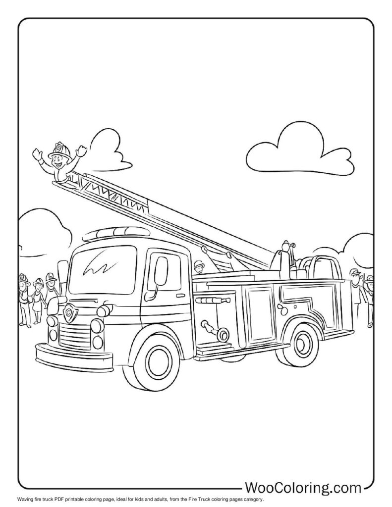 100  Fire Truck coloring pages  Free PDF To Print  - 56