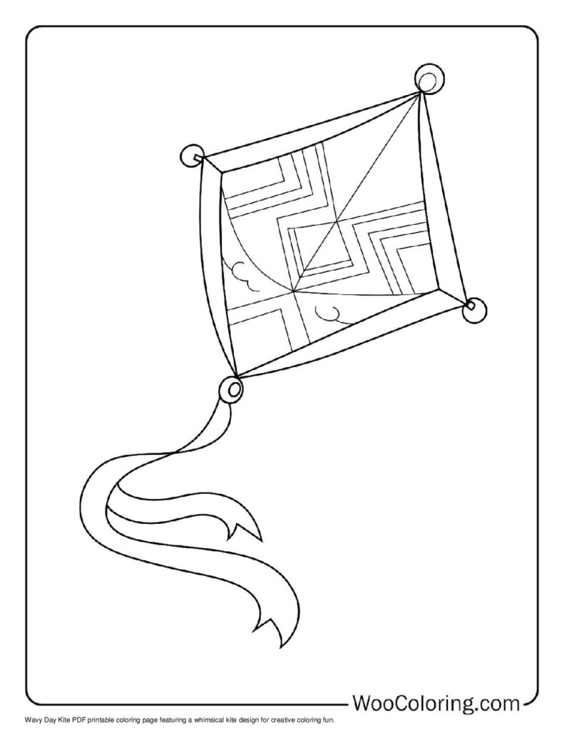 100  Kite coloring pages  Free PDF To Print  - 22