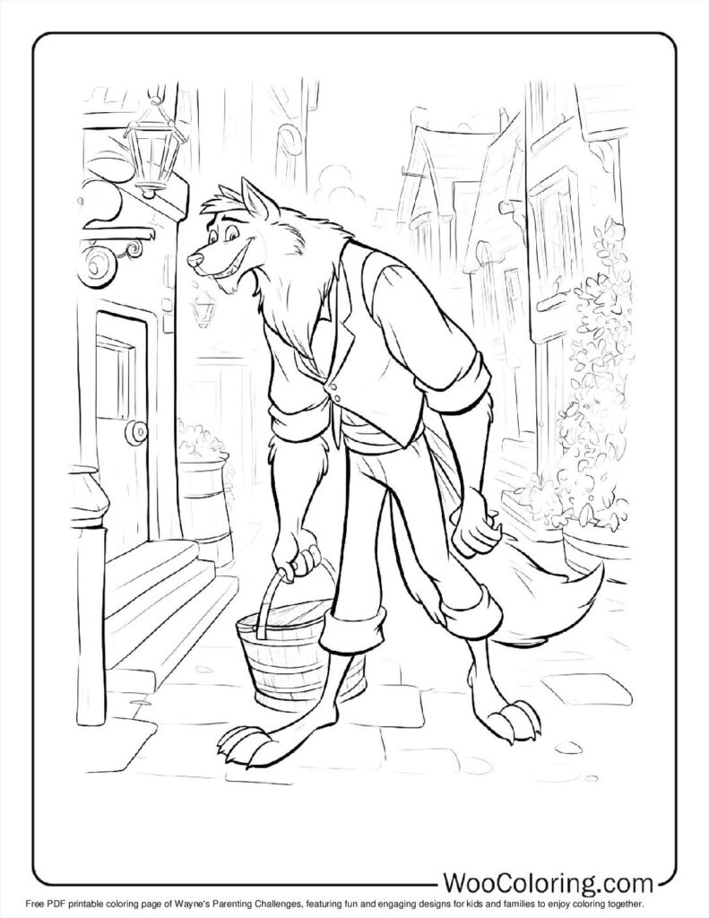 100  Werewolf coloring pages  Free PDF To Print  - 58