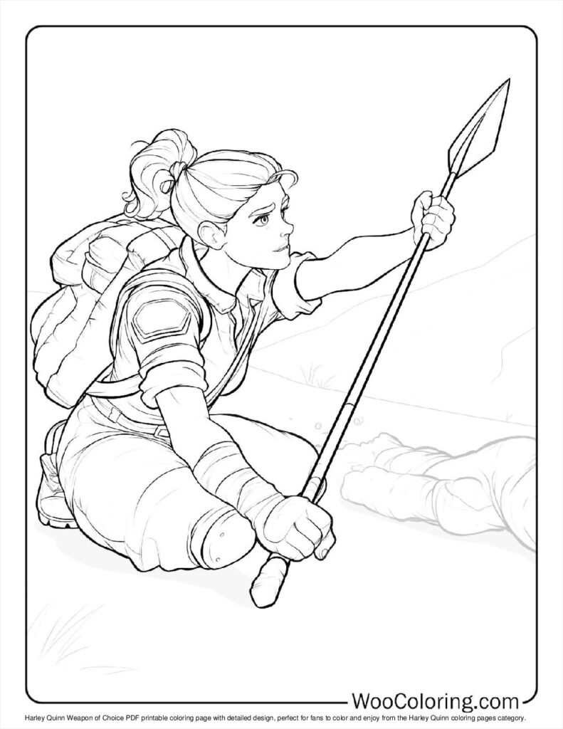 Weapon of Choice Coloring Page