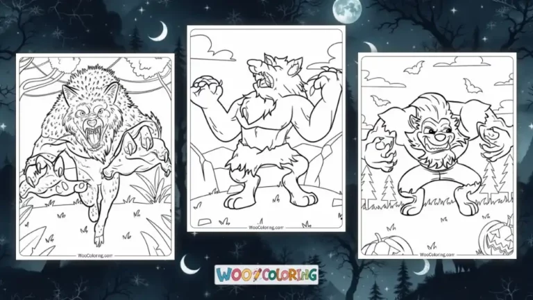 100  Werewolf coloring pages  Free PDF To Print  - 90