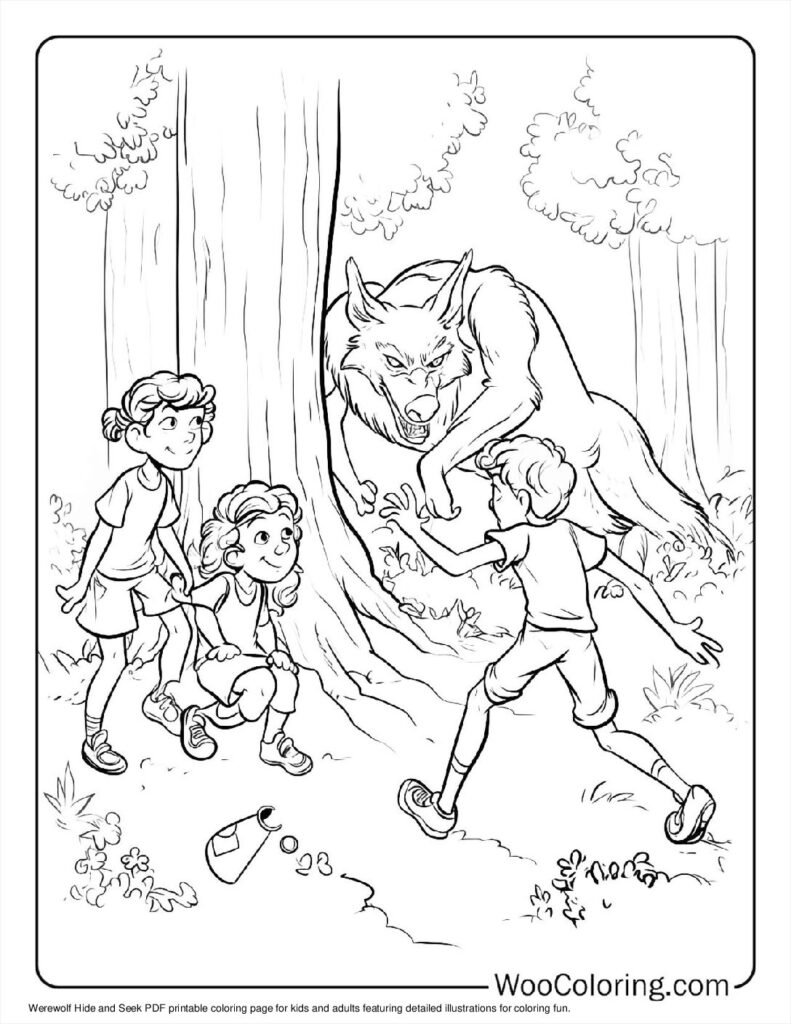 100  Werewolf coloring pages  Free PDF To Print  - 47