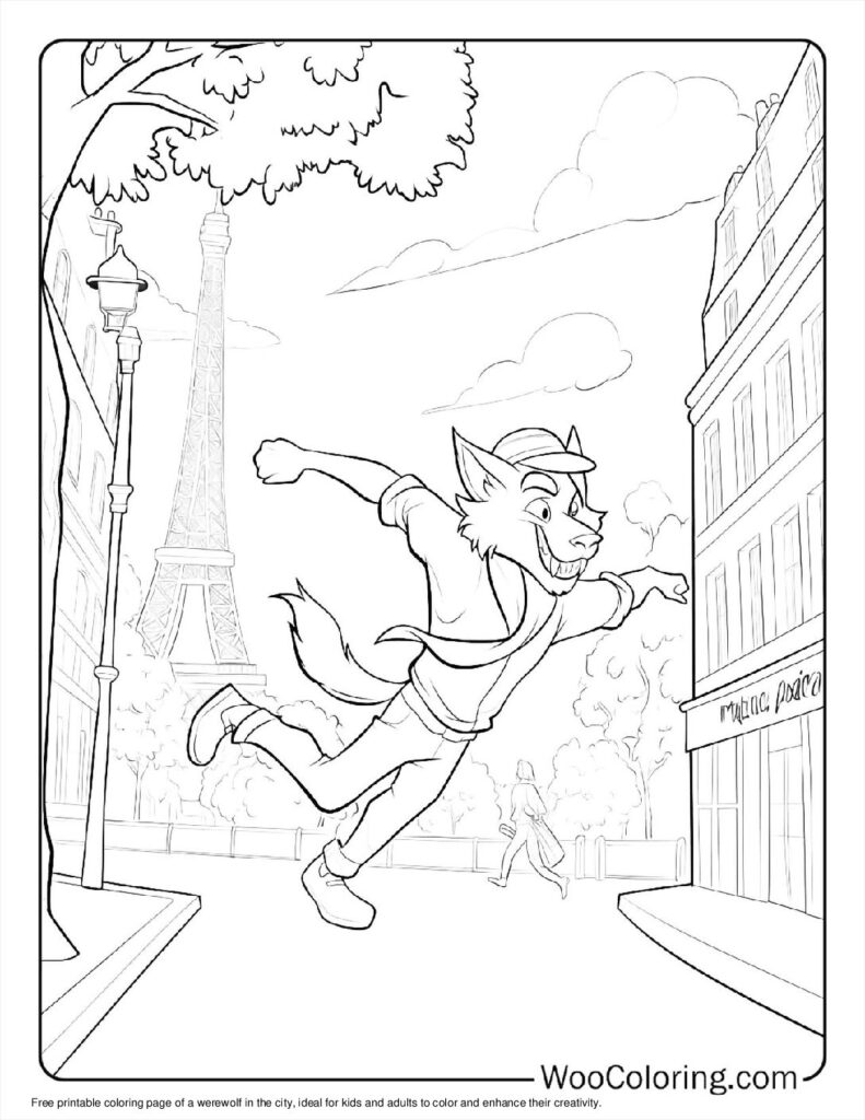 100  Werewolf coloring pages  Free PDF To Print  - 69