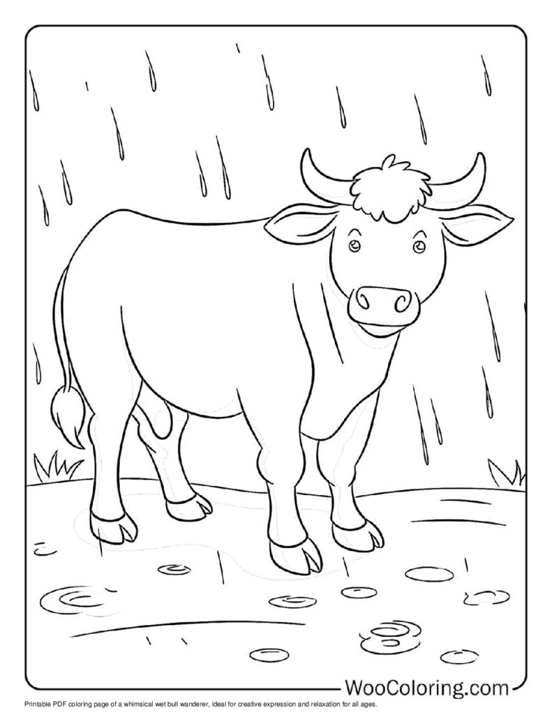 100  Bull coloring pages  Free PDF To Print  - 69