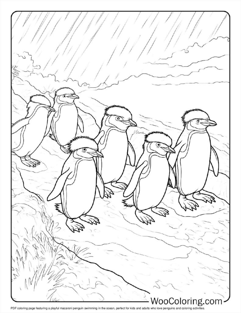 100  Penguin coloring pages  Free PDF To Print  - 57