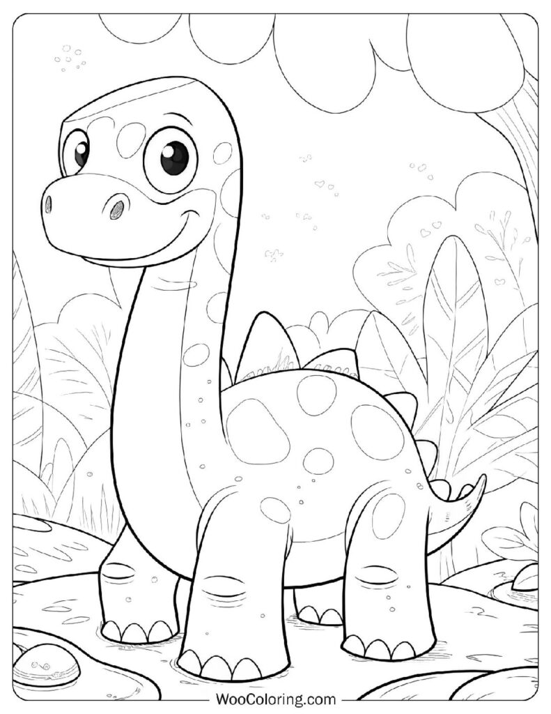 Whimsical Brachiosaurus