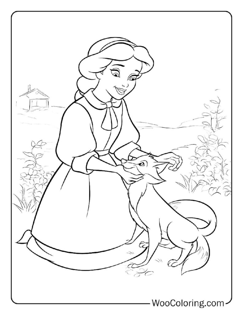Widow Tweed and Tod's New Beginning Coloring Page