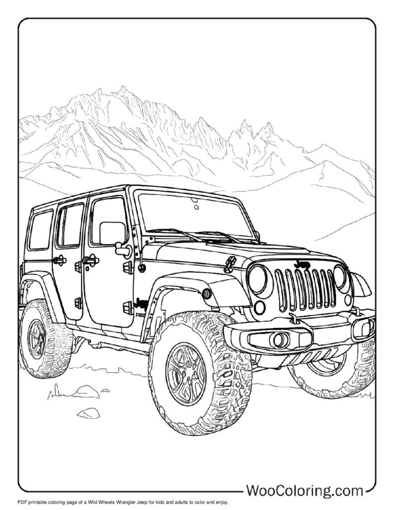 100  Jeep coloring pages  Free PDF To Print  - 45