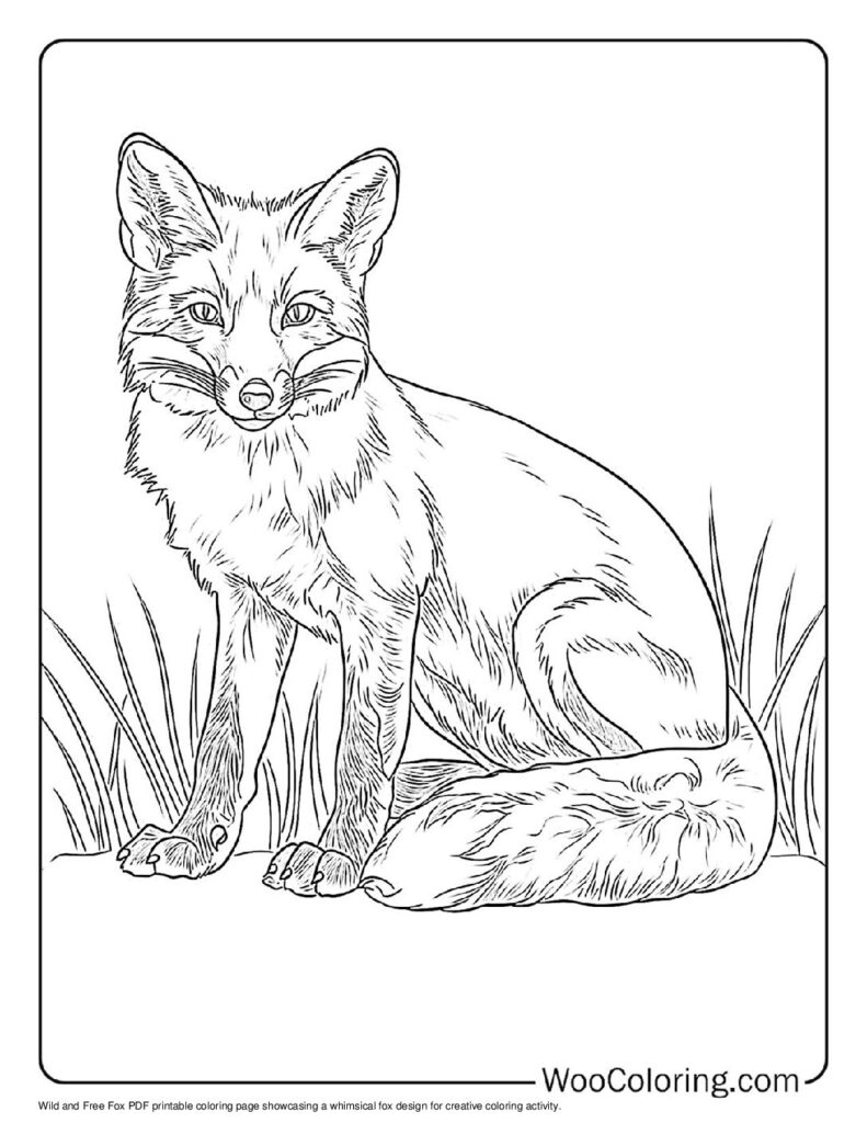 100  Fox coloring pages  Free PDF To Print  - 90