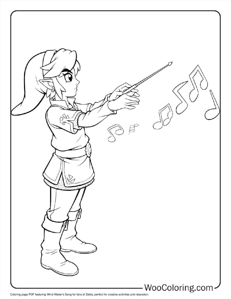 100  Zelda coloring pages  Free PDF To Print  - 60