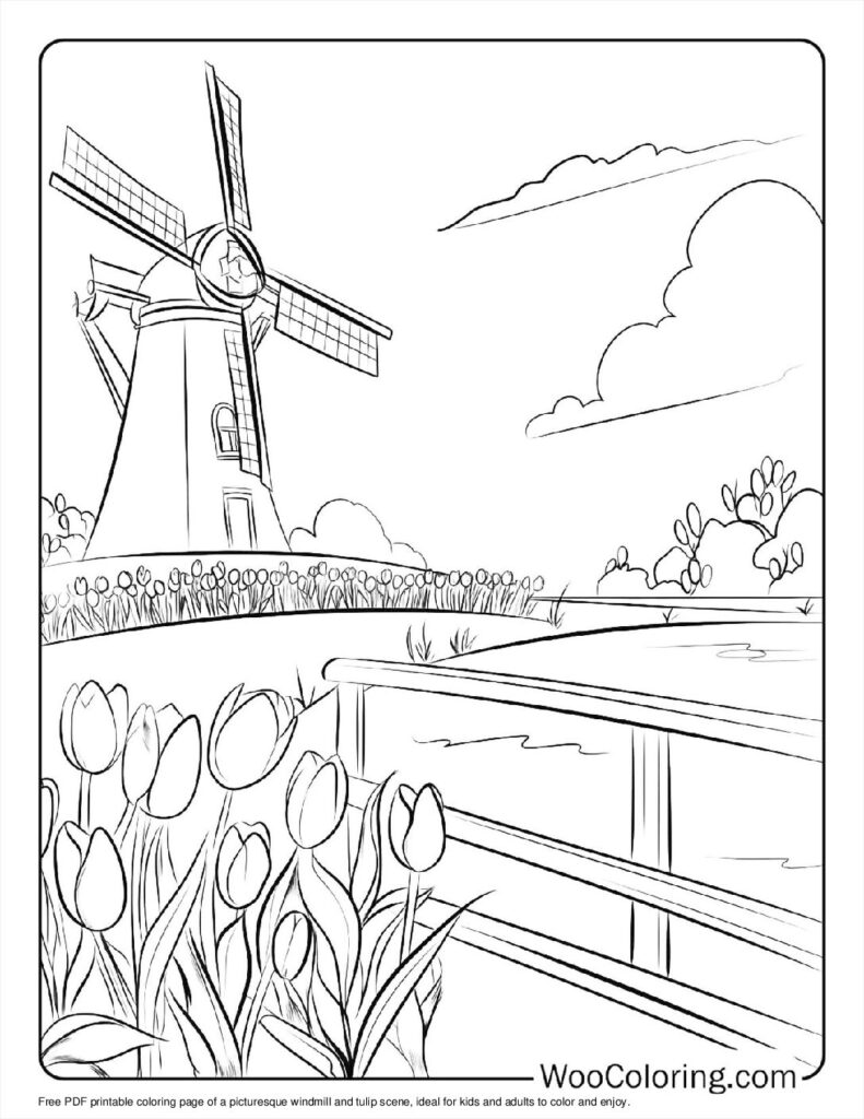 100  Tulip coloring pages  Free PDF To Print  - 58