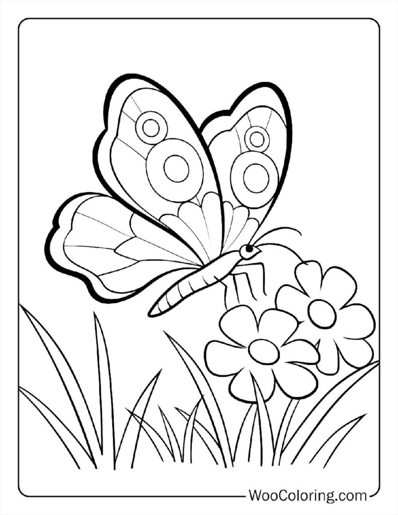 100  Butterfly coloring pages  Free PDF To Print  - 55