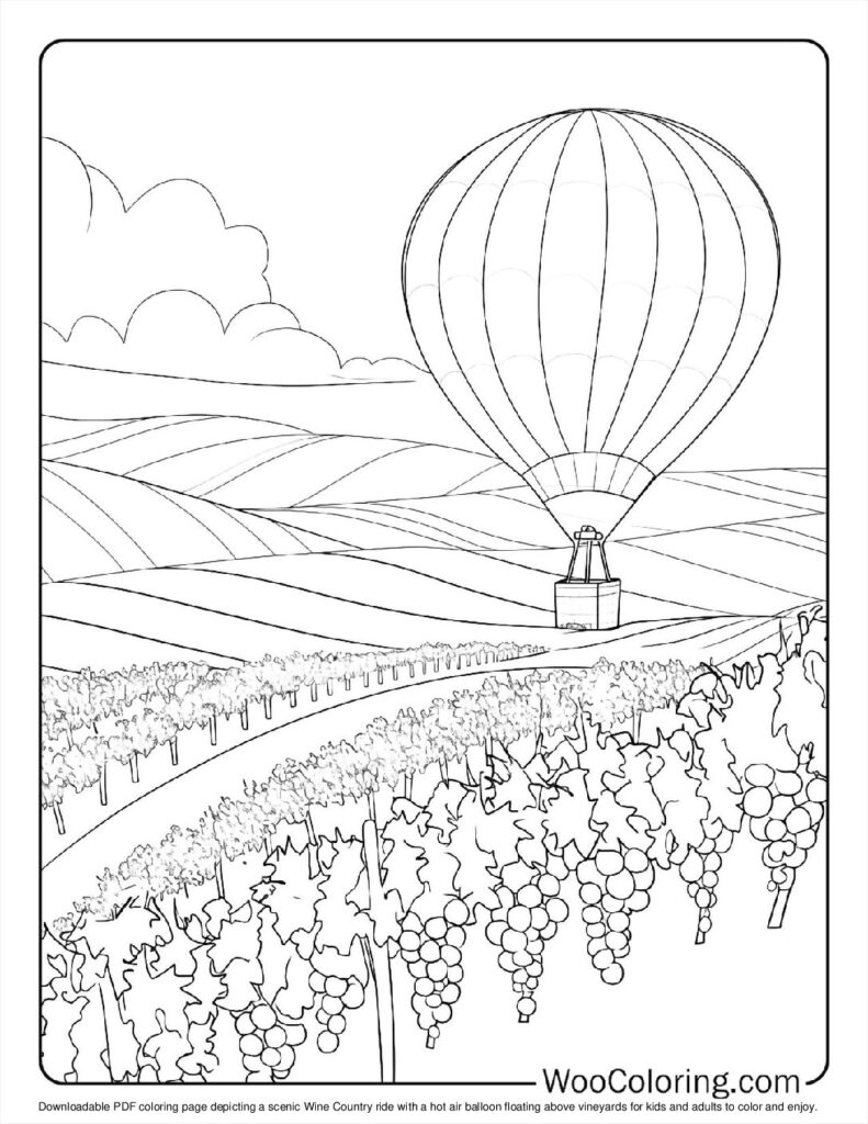 100  Hot Air Balloon coloring pages  Free PDF To Print  - 31