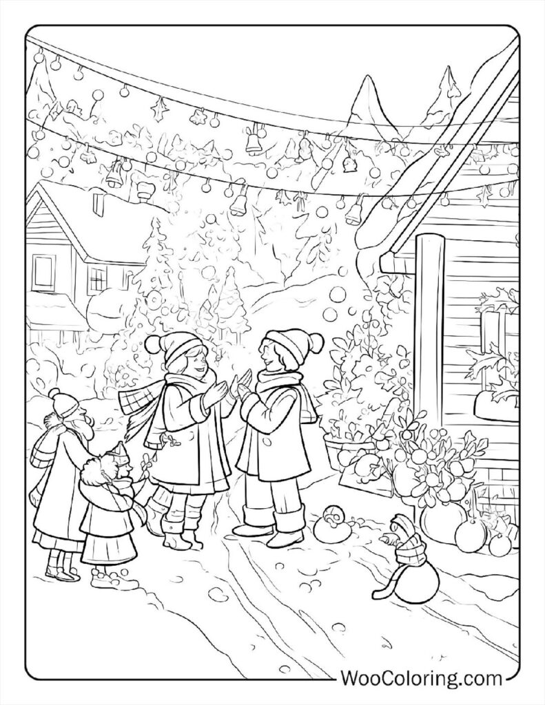 100  Winter coloring pages  Free PDF To Print  - 65