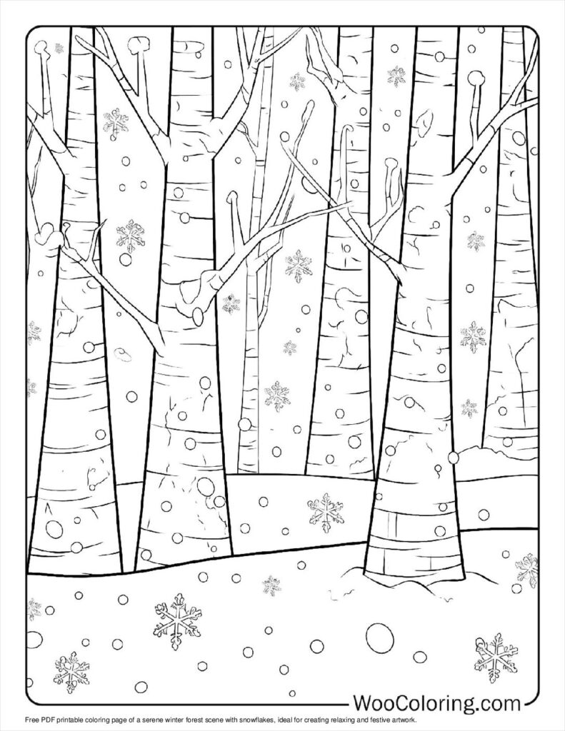 100  Snowflake coloring pages  Free PDF To Print  - 23