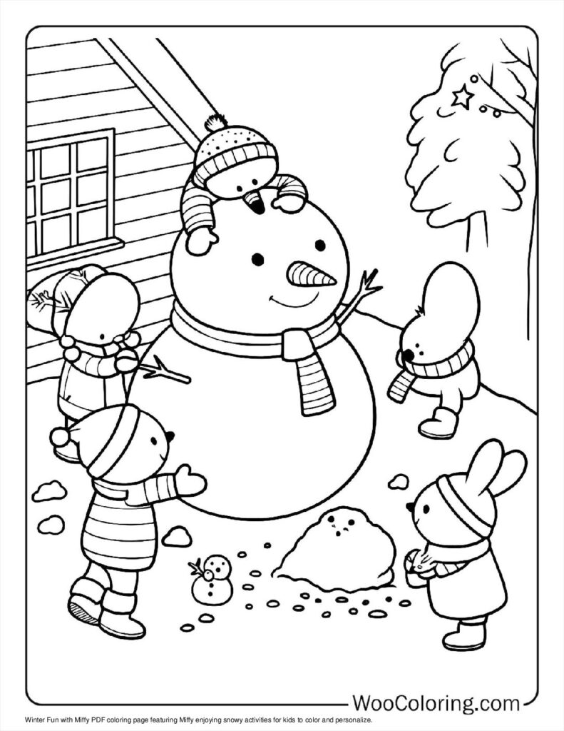 100  Miffy coloring pages  Free PDF To Print  - 21