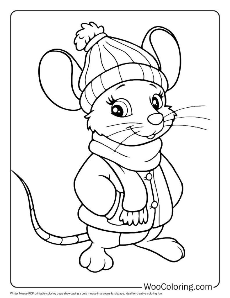 100  Mouse coloring pages  Free PDF To Print  - 92