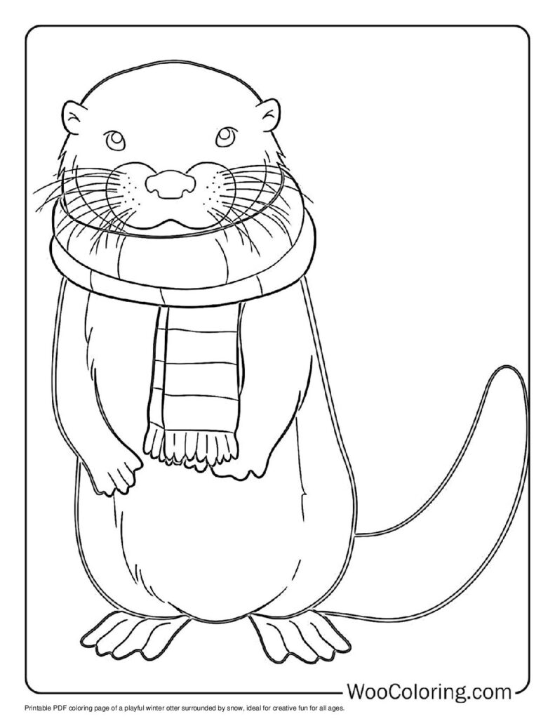 100  Otter coloring pages  Free PDF To Print  - 23