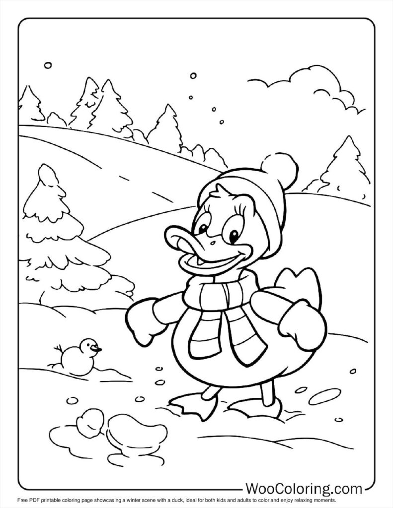 100  Duck coloring pages  Free PDF To Print  - 79