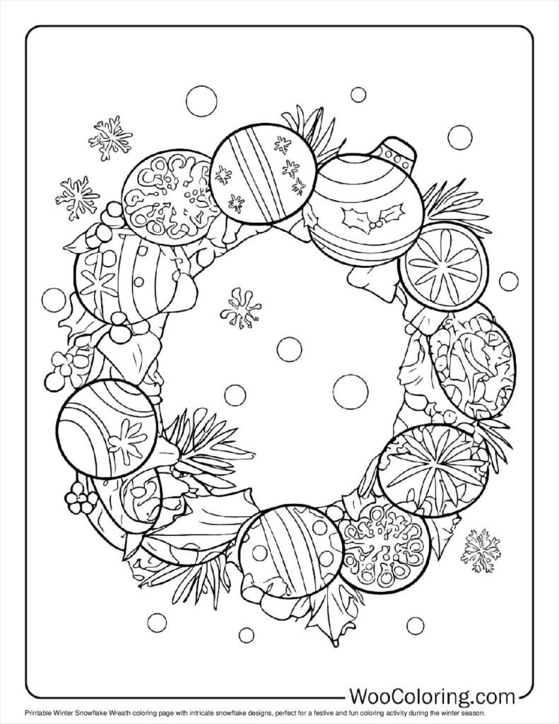 100  Snowflake coloring pages  Free PDF To Print  - 20