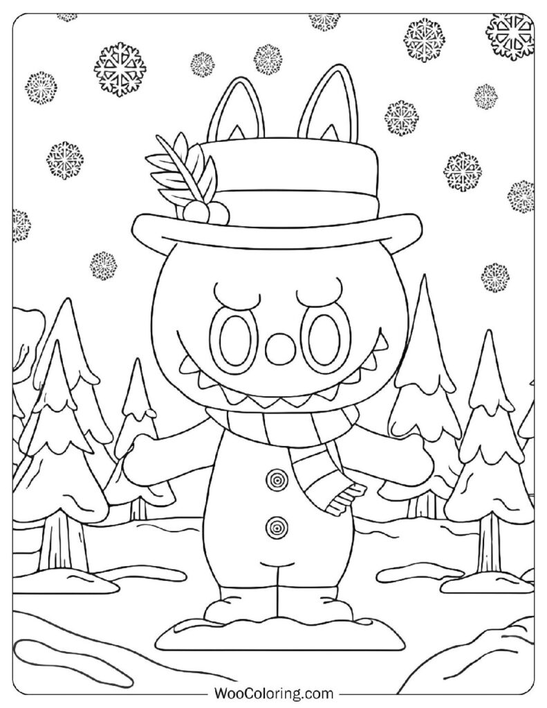 28 Labubu Coloring Pages Free PDF To Print - 61