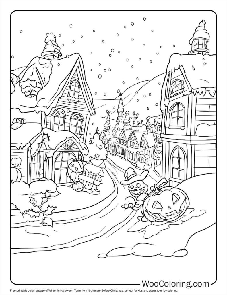 100  Nightmare Before Christmas coloring pages  Free PDF To Print  - 30
