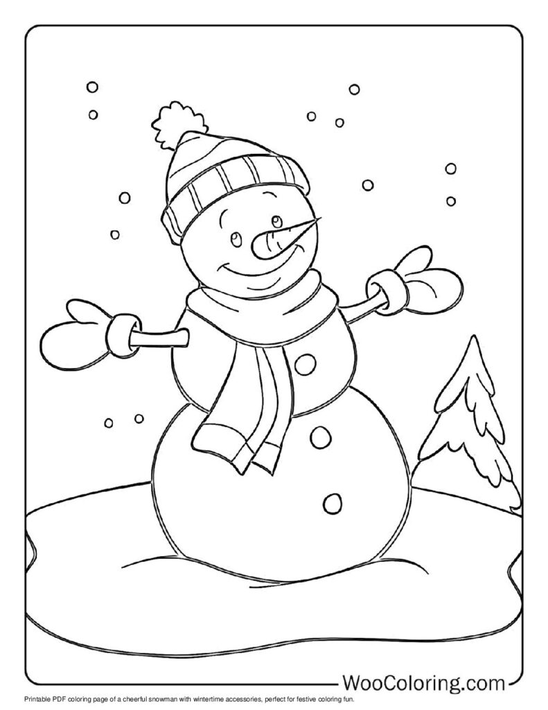 100  Snowman coloring pages  Free PDF To Print  - 91