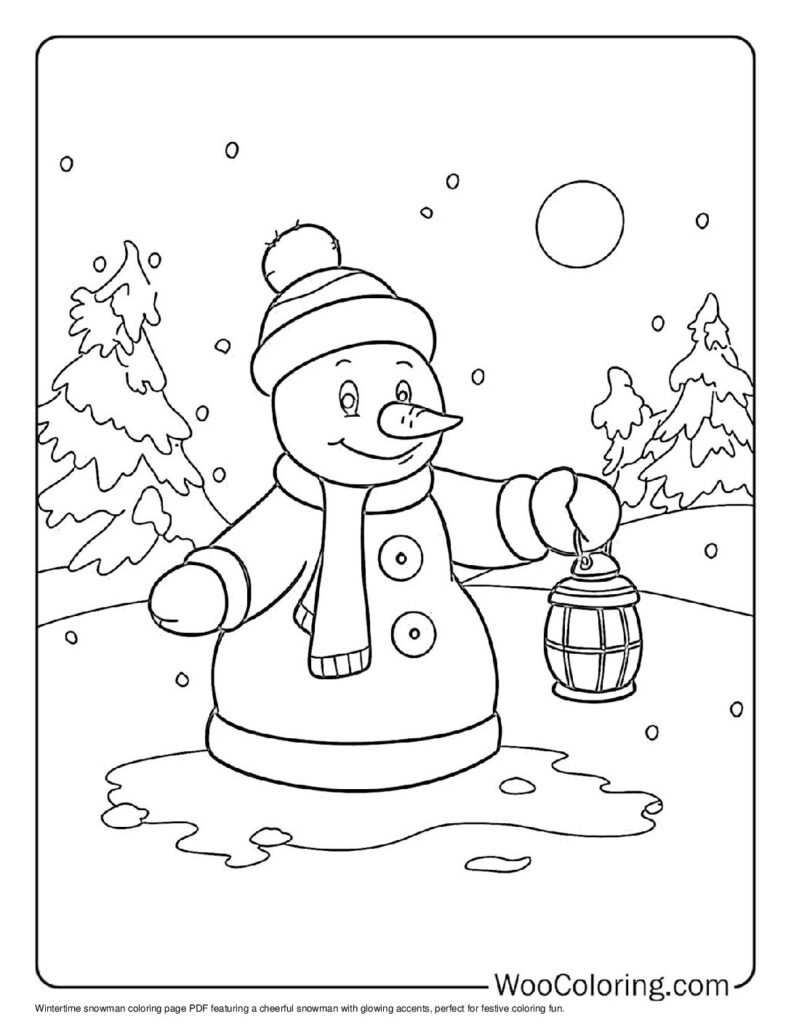 100  Snowman coloring pages  Free PDF To Print  - 73