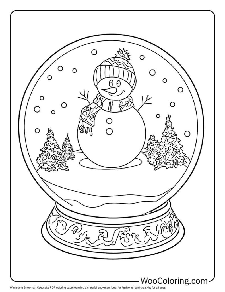 100  Snowman coloring pages  Free PDF To Print  - 75