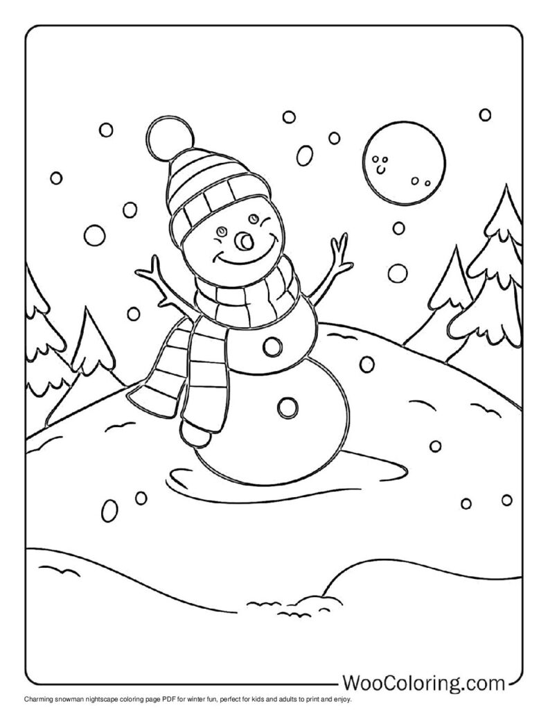 100  Snowman coloring pages  Free PDF To Print  - 3