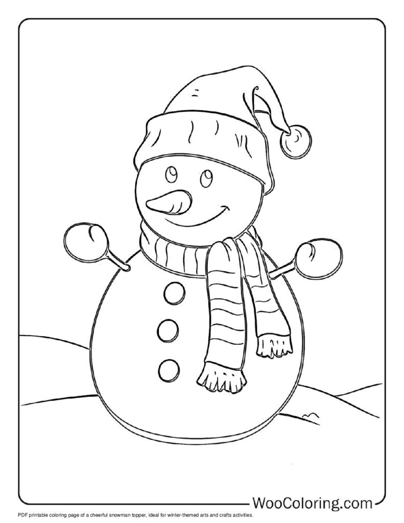 100  Snowman coloring pages  Free PDF To Print  - 67