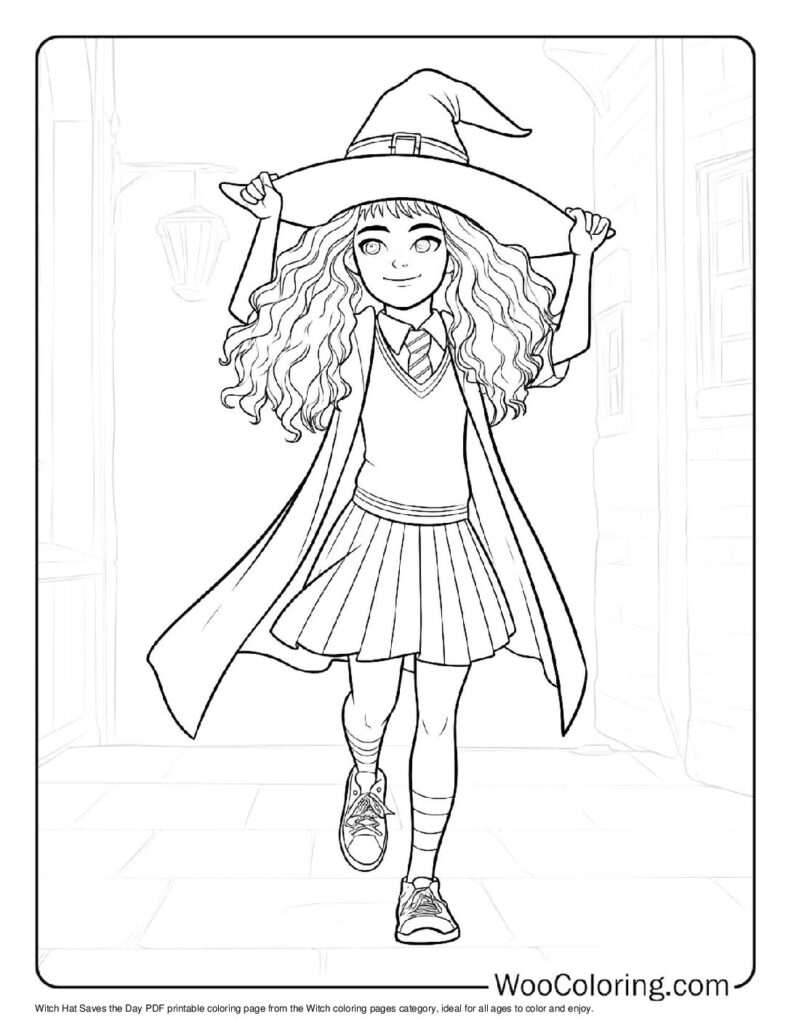100  Witch coloring pages  Free PDF To Print  - 69